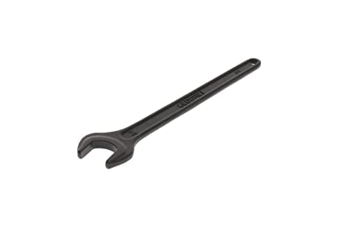 Image of GEDORE 894 24 Single Open-End Spanner 24 mm with Hanging Hole, Vanadium Steel, Anti-Glare Look, Manganese-Phosphatised, According to DIN 894
