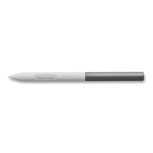 Image of Wacom One Standard Pen (for 2023 Edition Wacom One displays and Tablets), White Front/Gray Rear
