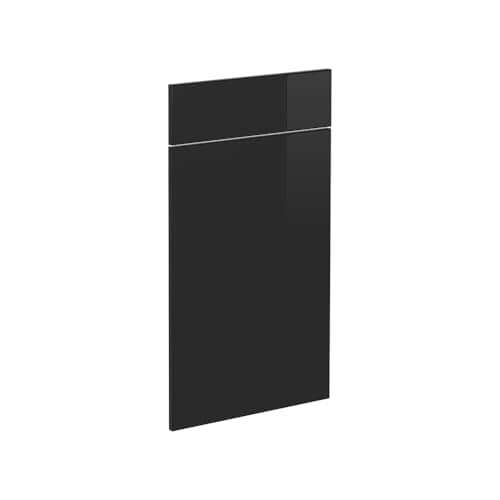 Image of Vicco Kitchen front Raul, Black high gloss, 39.6 x 70.8 cm furniture front for the drawer base cabinet, suitable for Raul kitchen cabinets for easy installation