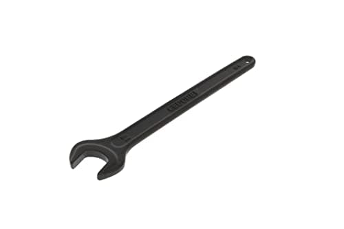 Image of GEDORE Single Open-Ended Spanner 17 mm with Hanging Hole, High-Quality Vanadium Steel, Anti-Glare Look, Manganese Phosphated, According to DIN 894