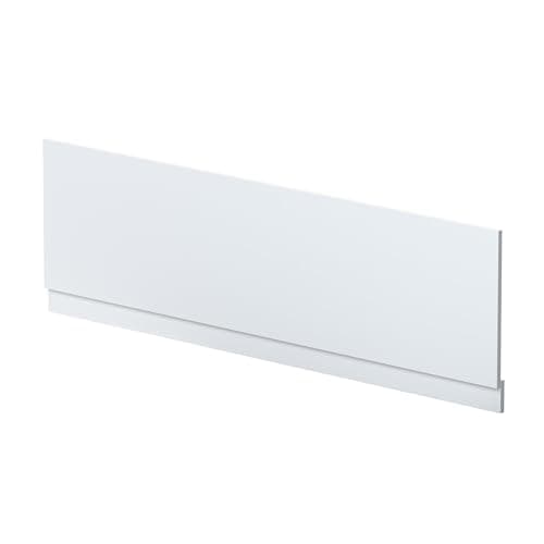 Image of Balterley Front Bath Panel Covering with Plinth 1800mm, MDF Bath Panels, Satin Finish, Straight Front Bathroom Panels for Bathtub, Water Resistant Side Panel for Bathroom Baths (White)