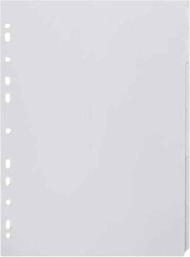 Image of 5 Star Subject Dividers Multipunched Manilla Card 5-Part A4 White [Pack 10]