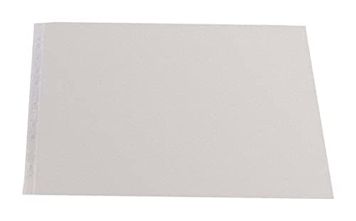 Image of Elba Pocket Polypropylene Multipunched Top-opening 120 Micron Oblong A3 Clear Ref 203708 [Pack of 25]