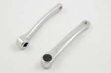 Image of 170mm Left Hand Crank Pedal Arm Full Alloy Silver Cotterless Diamond Taper Type