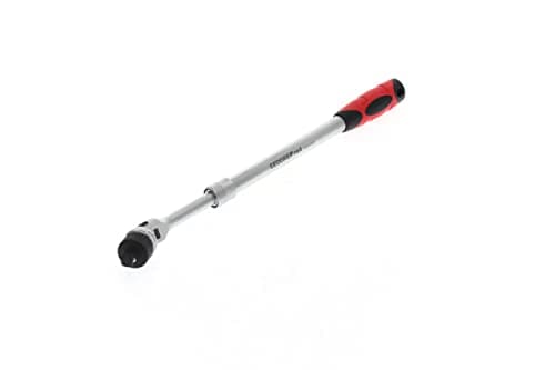 Image of Gedore Red Joint Telescopic Ratchet, switchable, 180° Swivel Ratchet Head, 1/2 inch, Ergonomic 2K Handle, Steel Tube, red/Black