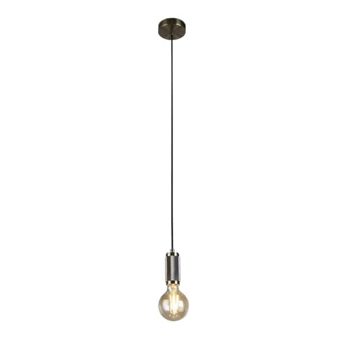 Image of Searchlight Suspension Cable Antique Brass, Gold Braided Cable