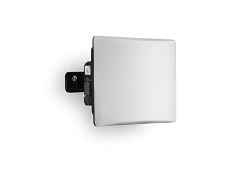 Image of Auraglow 50W 4200lm Full Screen Slimline Compact LED Flood Light Black Outdoor Wall Lamp