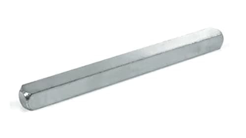 Image of 8mm Window UPVC and Door Handle Spindle Plain Bar 50mm to 150mm Solid Steel Silver Metal Spindles (8mm x 200mm)