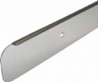 Image of WORKTOP BRIGHT SILVER BULLNOSE END CAP 40mm