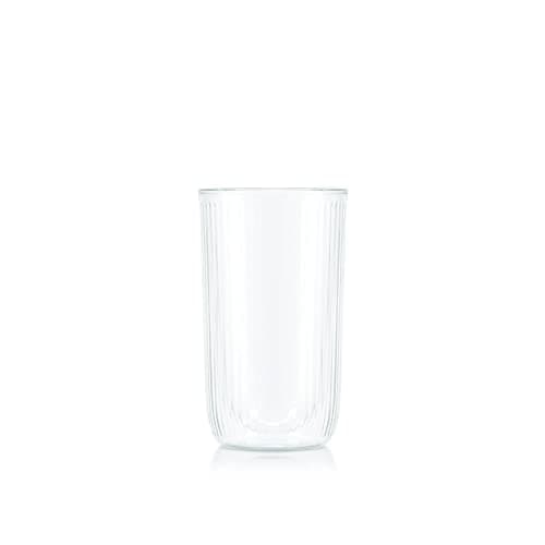 Image of Bodum Douro 12134-10 Set of 2 Double-Walled Glasses 0.45 L, Transparent/Green