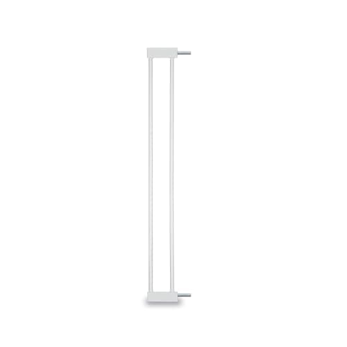 Image of hauck 9 cm Safety Gate Extension, White - with Connectors for Pressure Fit Door Gates and Stair Gates Open N Stop 2, Autoclose N Stop, Open N Stop KD, Metal