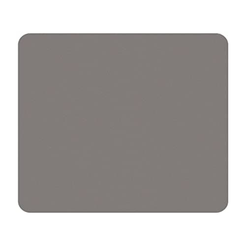 Image of Fellowes Mouse Mat with Non-Slip Rubber Base - Solid Colour Mouse Pad - Suitable for Both Optical and Laser Mice - 186 x 224 x 6mm - Silver