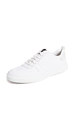 Image of Cole Haan Men's Gp Rly Canvs Crt Snk:optic White Canvas Sneaker, White, 10.5 UK
