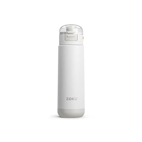 Image of Zoku Stainless Steel Water Bottle, 16.9 fl oz (500 ml), Double Wall - White