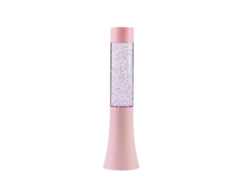 Image of I-TOTAL - Small Lava LED Lamp, Colour Changing Glitter Effect, Coloured Lava Lamp (Pale Pink) - 33.5 cm