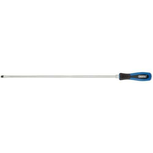 Image of Draper Pound Thru Plain Slotted Screwdriver 8mm 450mm