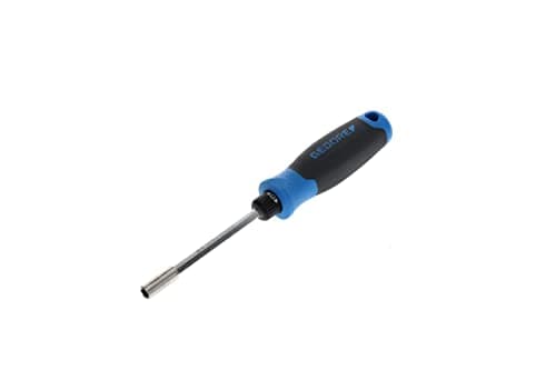 Image of GEDORE Ratchet screwdriver, Magnetic bit holder, 1/4" 6.3 mm hex, Screwdriver, 2-component handle, 225 mm, 2675