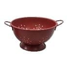 Image of Colander, 21cm Diameter x 11.5cm Height, Enamel Coated, Stainless Steel (Red)