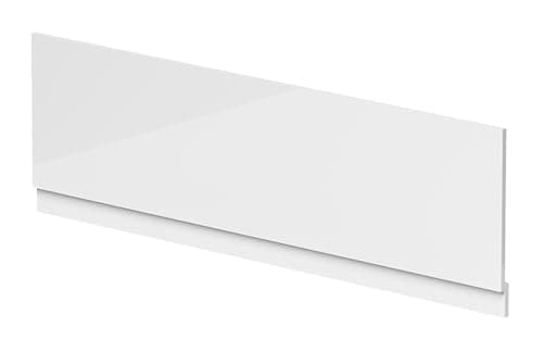 Image of Balterley Front Bath Panel Covering with Plinth 1800mm, MDF Bath Panels White, Straight Front Bathroom Panels for Bathtub, Waterproof Side Panel for Bathroom Baths, Soaking Tubs (White)
