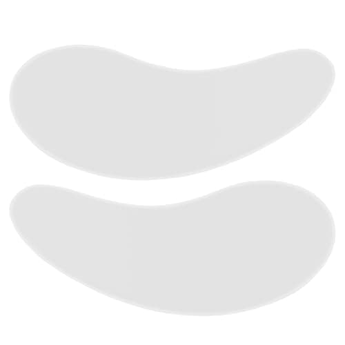 Image of WLLHYF Reusable Eye Pads Beauty Silicone Under Eye Patches Lower Lash Isolation Pads Soft Lash Lift Cover Eyelash Extension Patch for Sensitive Skin During Eyelash Perm Lamination (White)