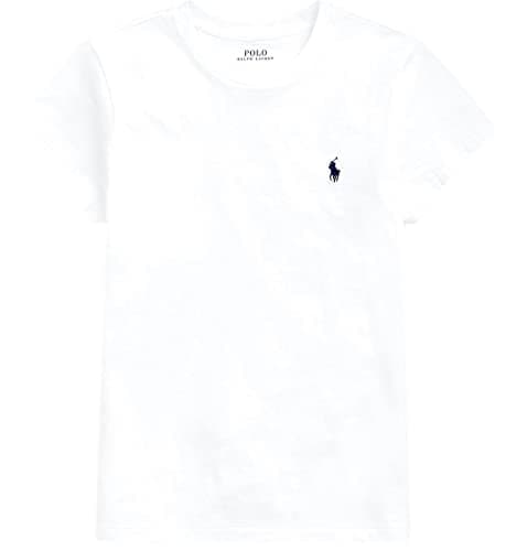 Image of Polo Ralph Lauren Womens Crew Neck Jersey T-Shirt, Pure White., S
