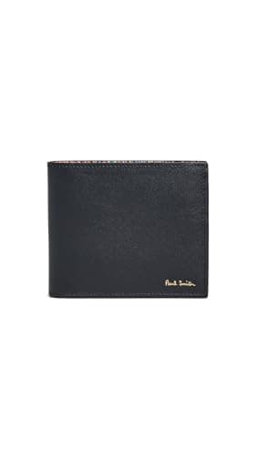 Image of Paul Smith Men's Multi Stripe Bifold Wallet, Black, One Size