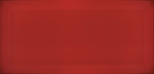 Image of Metro Red Ceramic Wall Bathroom Tile Subway Brick Effect 100mm x 200mm Bevelled Edge Kitchen Tiles Gloss Finish 1m2 Box of 50