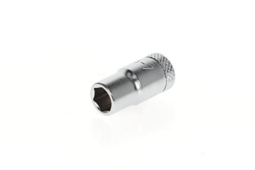 Image of GEDORE Socket, 1/4" 6.3 mm drive, Hexagonal, 7 mm width, Tool, 20 7, Chrome-plated steel