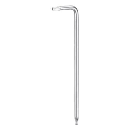 Image of sourcing map T9 Tamper Proof Torx Wrench Star Keys 83mm / 3.27" Long Arm L-Shaped 6 Points Wrench S2 Steel Chrome Coated Surface Hand Tool for Automotive/Home Repairs