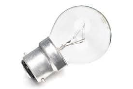 Image of 10 Pack 25w Clear Golf BC B22 Bayonet Cap Light Bulbs