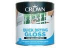 Image of Crown Quick Drying Gloss Pure Brilliant White 750ml