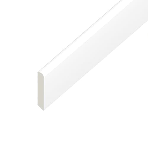 Image of UPVC Plastic Trim 20mm x 5m – White Cloaking Fillet Architrave & Window Frame Finishing Strip