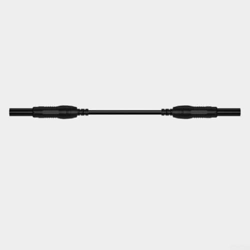 Image of 4mm Safety Banana Jack Test Connector Male to Male Constructed with Nickel Plated Copper Contacts CAT III 1000V 32A for Reliable Circuit Testing (Black)