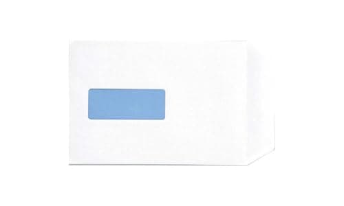 Image of Q-Connect C5 Envelope 100 gsm Window Peel and Seal - White, Pack of 500