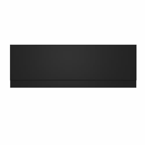 Image of Aquariss 1700mm Front Straight Wood Bath Panel 16mm MDF Painting Matte Black Adjustable Height for Bathroom Soaking Tub