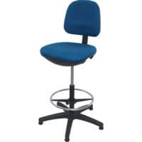 Image of Draughtsmans Chair Fixed Charcoal Fabric