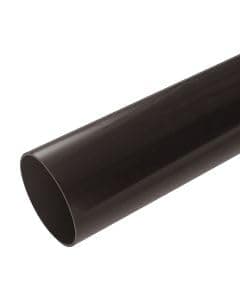 Image of Aqua Flow Black Half Round Gutter 4m (2.5m DOWNPIPE)