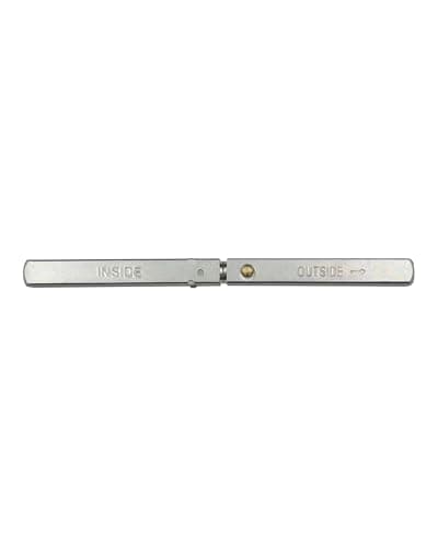 Image of KOOPLES HARDWARE Spare Split Spindle – 8mm x 8mm x 120mm – for Escape Lock – Stainless Steel Replacement Spindle
