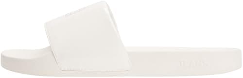 Image of Tommy Jeans Women's Flag Beach Slides with Logo, Off-White (Ivory), 6