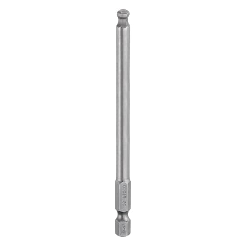 Image of sourcing map Ball End Hex Screwdriver Bit 5mm (H5.0) Tip 1/4" Hex Shank 100mm (4") Long Magnetic Ball Head Bits Industrial Grade S2 Steel Metric Screw Driver Bit