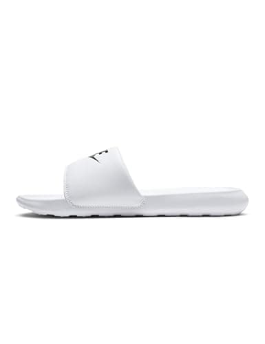 Image of NIKE Women's Victori One Slipper, White Black White, 5.5 UK