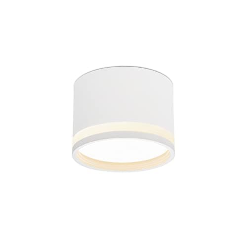Image of KYOTECH LED Surface-Mounted Spotlight Flat 230 V Diameter 84 x 65 mm Includes 6 W GX53 Light Bulb Warm White 3000 K 550 LM Ceiling Surface-Mounted Spotlight for Bathroom Dining Room Corridor