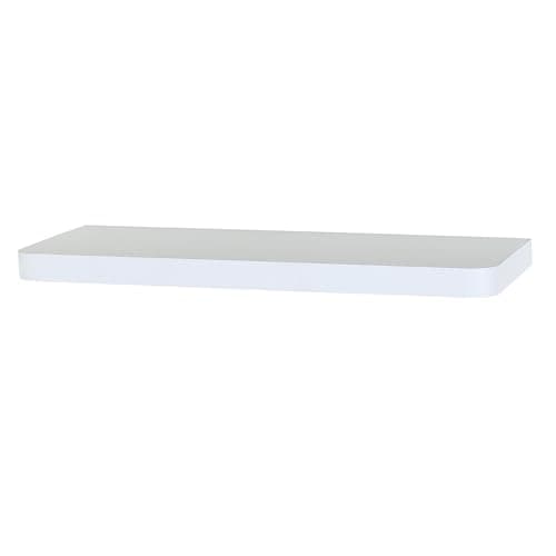 Image of Core Products Arran Large Chunky Floating Shelf Kit, White Shelving, Foil-Wrapped Finish