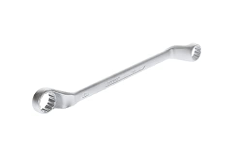 Image of GEDORE Double-ended ring spanner, AF 24+30 mm, Offset, 5° angled, Slender, Bi-hex, UD profile, Spanner, 2 24X30