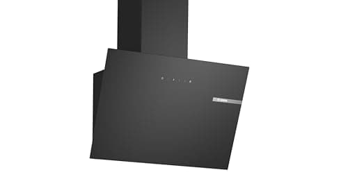 Image of Bosch DWK65DK60B Series 2, Wall-mounted cooker hood 60 cm clear glass black printed