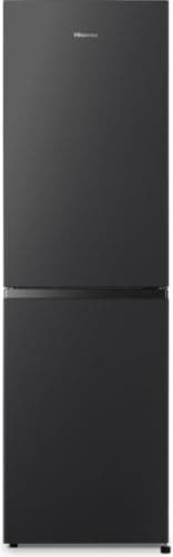 Image of Hisense RB327N4ABD 50/50 Split 256 Litre 182cm High x 55cm Wide 3 Freezer Compartment Freestanding No Frost Fridge Freezer - Reversible Door - Wine Rack - Black - 2 Year Warranty