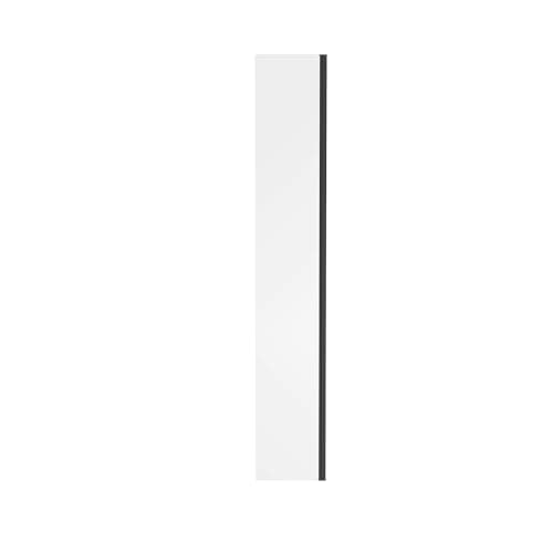 Image of Blümme 300 x 1950mm Wetroom Return Screen Glass Bathroom Shower Return Panel Matte Black Framed