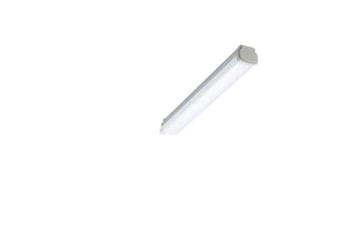 Image of Philips Ledinaire Waterproof WT060C LED18S/840 PSU L600 BN – 15W 1800lm 4000K LED Batten Light, IP66 IK08, 120° Beam, Opal, 600mm Grey, Weatherproof Fixture