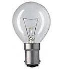 Image of 10 x Crompton Professional Golf Ball G45 25 Watt Clear Glass Small Bayonet Cap B15 Fitting Light Bulbs