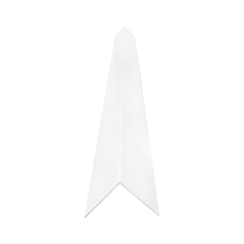 Image of Homesmart White 1 Metre UPVC Plastic Rigid Angle Corner Trim 10 x 10mm, 90 Degree Right Angle Profile, Durable Weatherproof uPVC Moulding for Wall Edges, Corners, DIY, Bathroom & Kitchen, Pack of 1